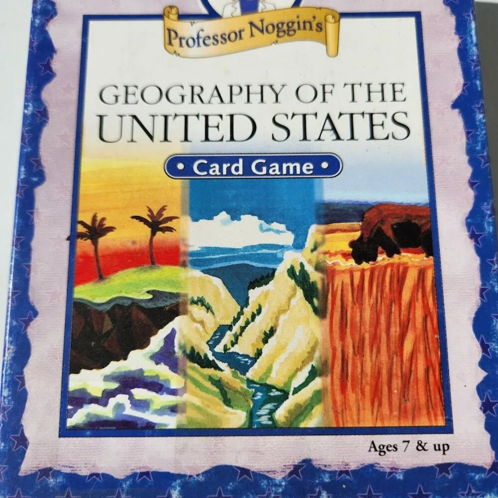 Professor Noggin's Geography Card Game Fun and Educational Family Trivia Game Ge